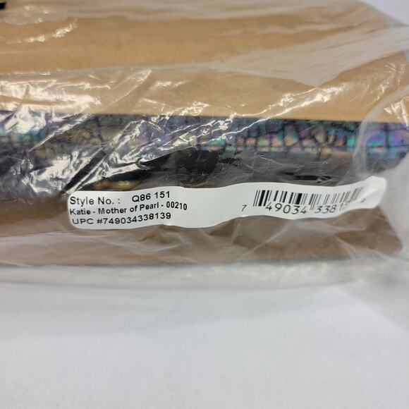 BRAHMIN Katie Mother of Pearl Melbourne Crossbody Purse Hologram Iridescent NWT - Picture 16 of 16